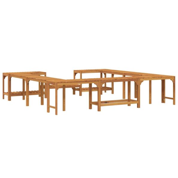 vidaXL Okolie vírivky Hnedá 250 x 250 cm – Obrázok 8