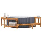 vidaXL Obklady pre vírivku Hnedá Ø255 cm – Obrázok 3