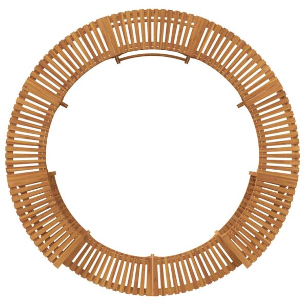 vidaXL Obklady pre vírivku Hnedá Ø255 cm – Obrázok 9