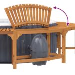 vidaXL Obklady pre vírivku Hnedá Ø255 cm – Obrázok 13