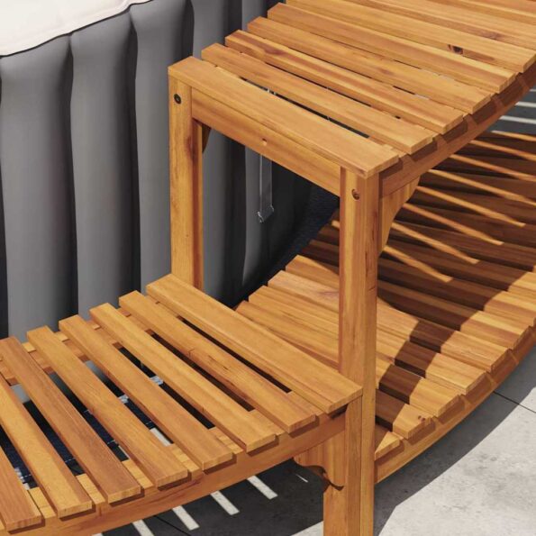 vidaXL Obklady pre vírivku Hnedá Ø255 cm – Obrázok 4