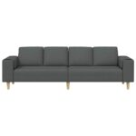 Sada pohoviek Tmavo šedá látka – Obrázok 4