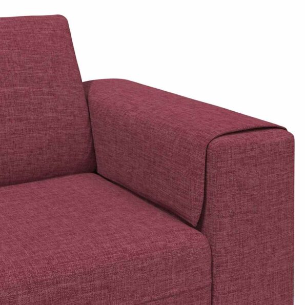 vidaXL Pohovka do obývačky Víno červené 250 x 77 x 76 cm Polyester – Obrázok 7
