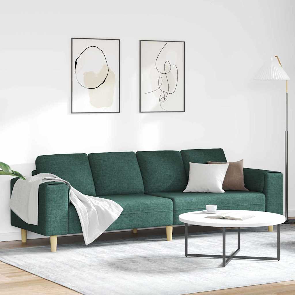 3335085_1.jpg vidaXL Pohovka do obývačky Tmavozelená 250 x 77 x 76 cm Polyester – Obrázok 1