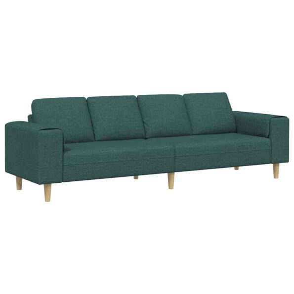 vidaXL Pohovka do obývačky Tmavozelená 250 x 77 x 76 cm Polyester – Obrázok 2
