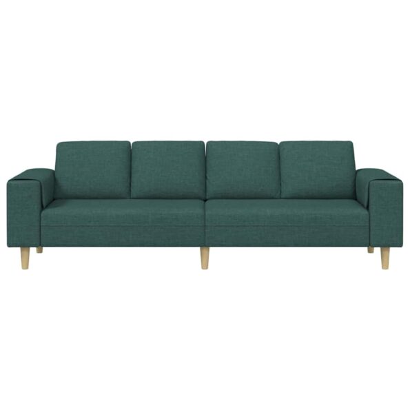 vidaXL Pohovka do obývačky Tmavozelená 250 x 77 x 76 cm Polyester – Obrázok 4