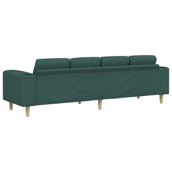 vidaXL Pohovka do obývačky Tmavozelená 250 x 77 x 76 cm Polyester – Obrázok 6