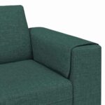 vidaXL Pohovka do obývačky Tmavozelená 250 x 77 x 76 cm Polyester – Obrázok 7