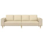 Sada pohoviek Krémová látka – Obrázok 4