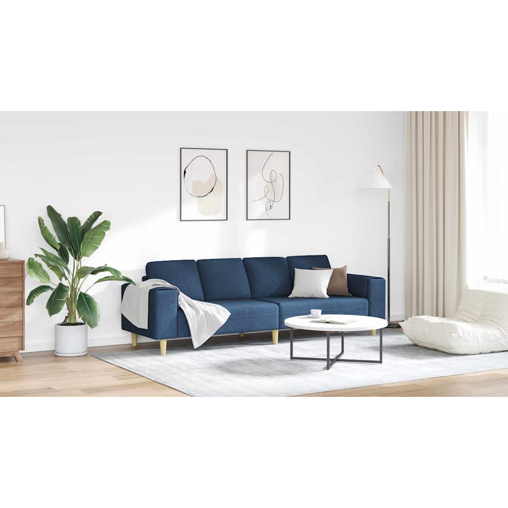 3335088_1.jpg vidaXL Pohovka do obývačky Modrá 250 x 77 x 76 cm Polyester – Obrázok 1