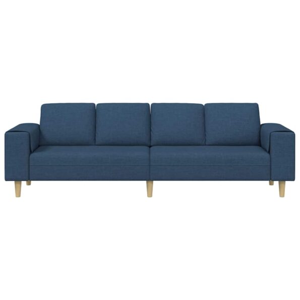 vidaXL Pohovka do obývačky Modrá 250 x 77 x 76 cm Polyester – Obrázok 4