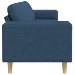vidaXL Pohovka do obývačky Modrá 250 x 77 x 76 cm Polyester – Obrázok 5