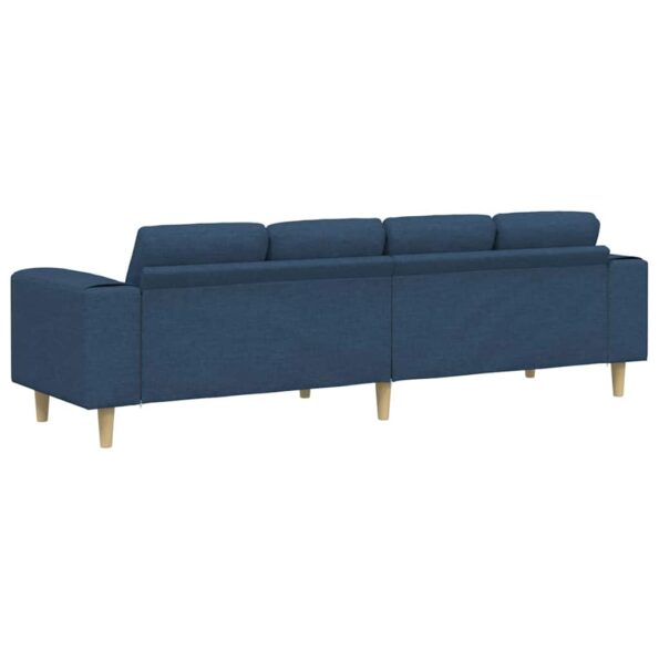 vidaXL Pohovka do obývačky Modrá 250 x 77 x 76 cm Polyester – Obrázok 6