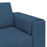 vidaXL Pohovka do obývačky Modrá 250 x 77 x 76 cm Polyester – Obrázok 7
