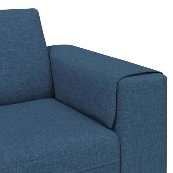 vidaXL Pohovka do obývačky Modrá 250 x 77 x 76 cm Polyester – Obrázok 7