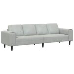 Sada pohoviek Svetlosivá Zamat – Obrázok 2