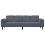 Sada pohoviek Tmavo šedá Zamat – Obrázok 4