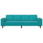 Sada pohoviek Tyrkysová Zamat – Obrázok 4