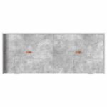 Rám postele s úložným prostorem Betónová šedá 100 x 200 cm – Obrázok 7