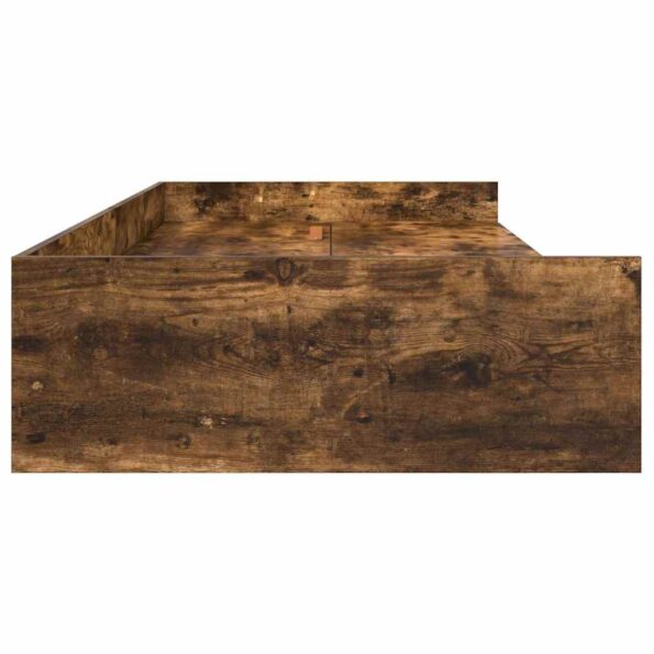 vidaXL Rám postele so zásuvkou Dymová dub 80 x 200 cm Kompozitné drevo – Obrázok 5