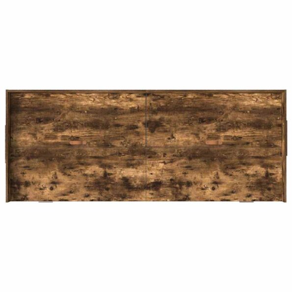vidaXL Rám postele so zásuvkou Dymová dub 80 x 200 cm Kompozitné drevo – Obrázok 7