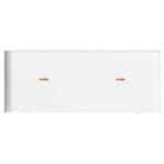 Rám postele s úložným prostorem Biela 80 x 200 cm Kompozitné drevo – Obrázok 7