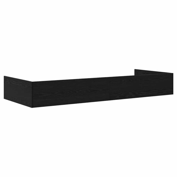 vidaXL Rám postele so zásuvkou Čierny dub 90 x 190 cm Kompozitné drevo – Obrázok 6
