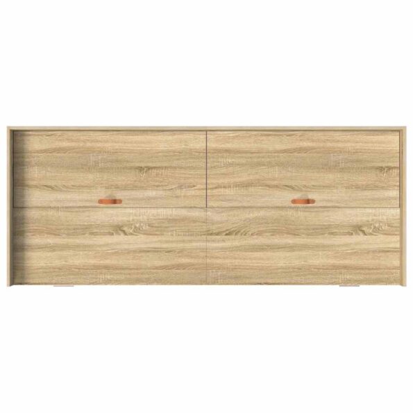 vidaXL Rám postele so zásuvkou Sonoma dub 90 x 190 cm Kompozitné drevo – Obrázok 7