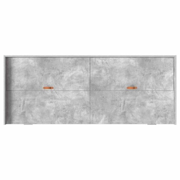 Rám postele s úložným prostorem so zásuvkou Betónová šedá 80 x 200 cm – Obrázok 7