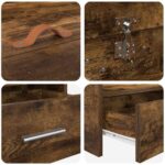 Rám postele s úložným prostorem so zásuvkou Dymová dub 80 x 200 cm – Obrázok 8