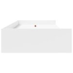 Rám postele s úložným prostorem Biela 75 x 190 cm Kompozitné drevo – Obrázok 5