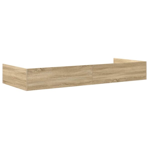 vidaXL Rám postele so zásuvkou Sonoma dub 75 x 190 cm Kompozitné drevo – Obrázok 6