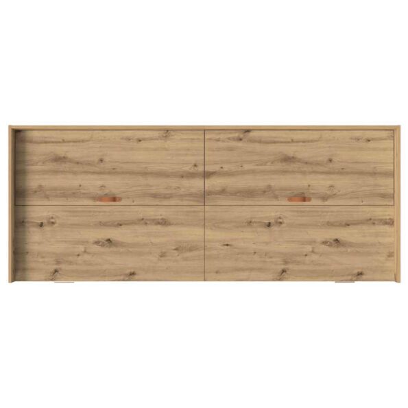 vidaXL Rám postele Remeselný dub 75 x 190 cm Kompozitné drevo – Obrázok 7