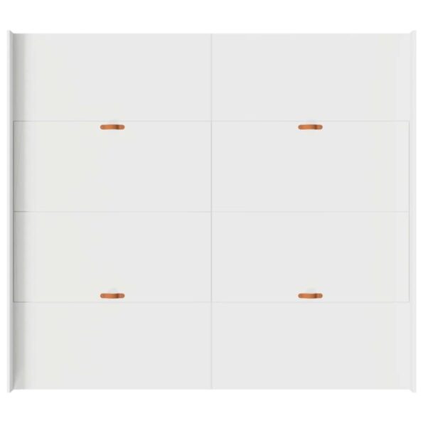 vidaXL Rám postele s úložným prostorem so zásuvkou Biela 200 x 200 cm – Obrázok 8