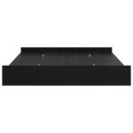 vidaXL Rám postele s úložným prostorem Čierny dub 200 x 200 cm – Obrázok 6