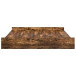 vidaXL Rám postele s úložným prostorem Tmavý dub 200 x 200 cm – Obrázok 6