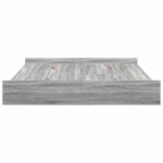 vidaXL Rám postele s úložným prostorem Sivý Sonoma 200 x 200 cm – Obrázok 6