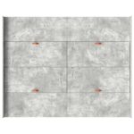 vidaXL Rám postele s úložným prostorem Betónovo sivá 160 x 200 cm – Obrázok 8