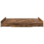 vidaXL Rám postele s úložným prostorem Dymová dub 160 x 200 cm – Obrázok 5