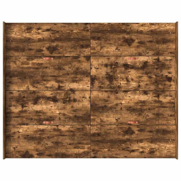 vidaXL Rám postele s úložným prostorem Dymová dub 160 x 200 cm – Obrázok 8