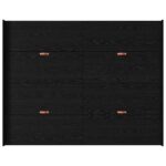 vidaXL Rám postele s úložným prostorem Čierny dub 150 x 200 cm – Obrázok 8