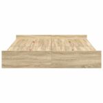 vidaXL Rám postele s úložným prostorem Sonoma dub 150 x 200 cm – Obrázok 6