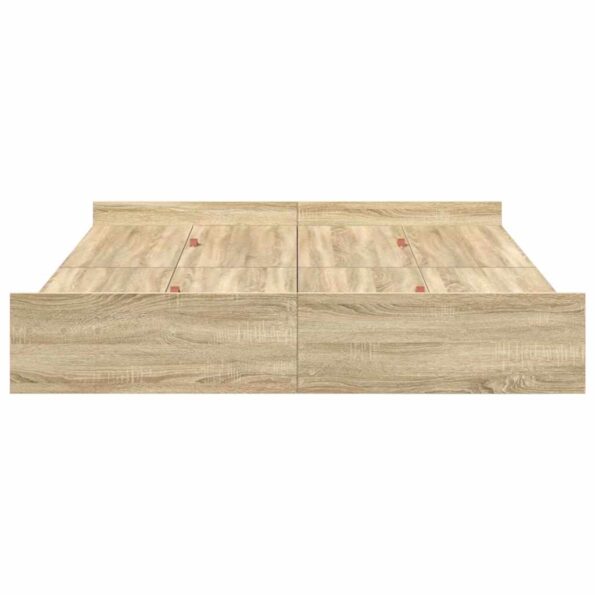 vidaXL Rám postele s úložným prostorem Sonoma dub 150 x 200 cm – Obrázok 6