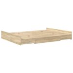 vidaXL Rám postele s úložným prostorem Sonoma dub 150 x 200 cm – Obrázok 7