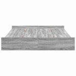 vidaXL Rám postele s úložným prostorem Sivý Sonoma 150 x 200 cm – Obrázok 6