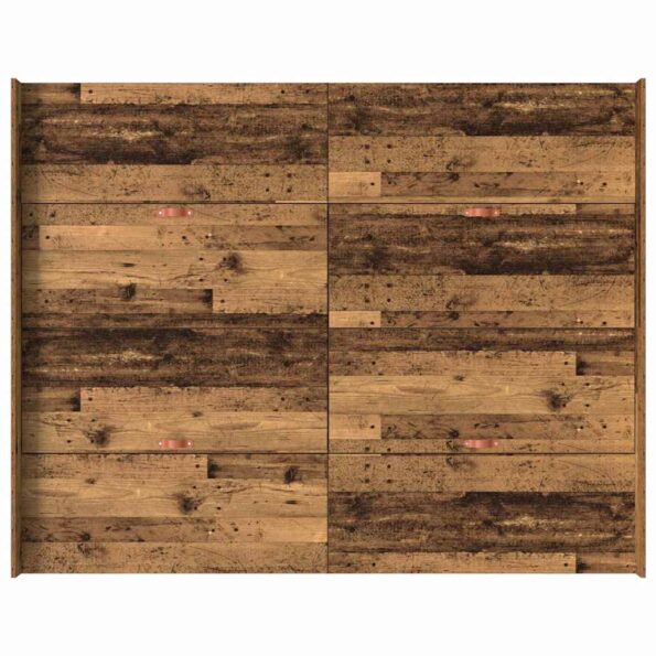 vidaXL Rám postele s úložným prostorem Staré drevo 150 x 200 cm – Obrázok 8