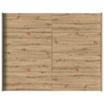 vidaXL Rám postele s úložným prostorem dub artisan 150 x 200 cm – Obrázok 9