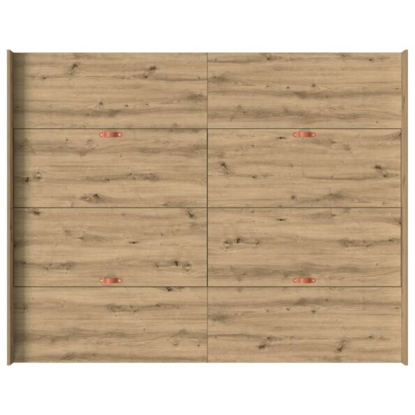 vidaXL Rám postele s úložným prostorem dub artisan 150 x 200 cm – Obrázok 9