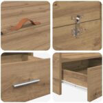 vidaXL Rám postele s úložným prostorem dub artisan 140 x 200 cm – Obrázok 10