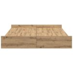 vidaXL Rám postele s úložným prostorem dub artisan 140 x 200 cm – Obrázok 7